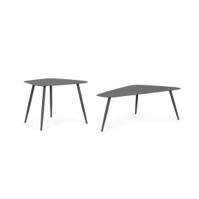 Bizzotto Yvonne Flared Kerti Asztalszett Acél Antracit