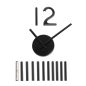 Umbra Blink Minimál Fali Óra Fekete