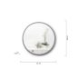 Umbra Hub Kerek Fali Tükör Gumi Szegéllyel Szürke 61cm