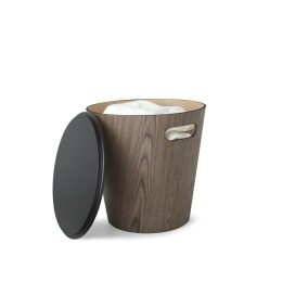 Umbra Woodrow Multifunkciós Diófa Tároló Asztal Fekete