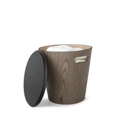 Umbra Woodrow Multifunkciós Diófa Tároló Asztal Fekete