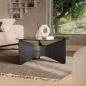 Umbra Madera Üveglapos Dohányzóasztal Kőrisfa Fekete