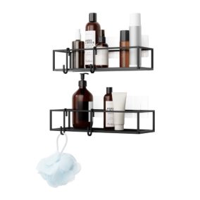 Umbra Cubiko Fém Zuhanyzó Polc Szett Fekete