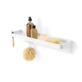   Umbra Flex Fehér Fürdőszobai Polc Vízelvezető Rendszerrel