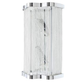   King Home Atlanta Wall 2 Alumínium Fali Lámpa Hullámos Láncos