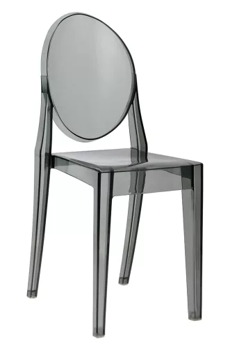 King Home Victoria Füstszínű Polikarbonát Design Szék