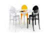 King Home Victoria Füstszínű Polikarbonát Design Szék
