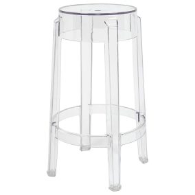 King Home Charles 65 Átlátszó Polikarbonát Bárszék