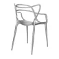 King Home LUXO ABS Ezüst Designer Szék