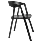 King Home Vibia Polipropilén Karfás Szék Fekete Matt