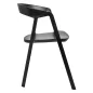 King Home Vibia Polipropilén Karfás Szék Fekete Matt