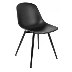 King Home Resol Modern Polipropilén Szék Fekete