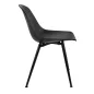 King Home Resol Modern Polipropilén Szék Fekete