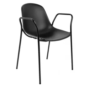 King Home Resol ARM Polipropilén Karfás Szék Fekete