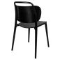 King Home Marie Modern Polipropilén Szék Fekete