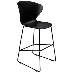 King Home ALI Polipropilén Bárszék Fekete Modern