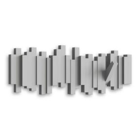 Umbra Sticks Műanyag Fali Fogas Szürke Modern