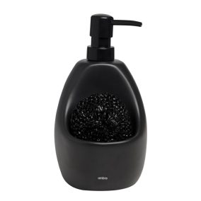 Umbra Joey Kerámia Szappanadagoló Fekete Szivacstartóval