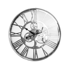 KARE Gear 60 Króm Fogaskerék Falióra