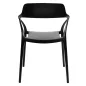 King Home Gloria Polipropilén Szék Fekete Modern