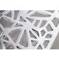 Invicta Abstract Alumínium Dohányzóasztal Ezüst Geometrikus Mintázattal