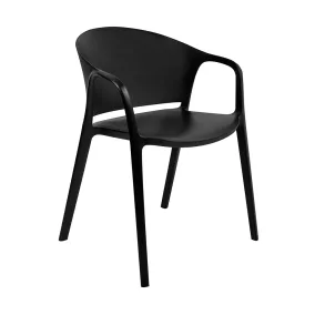 King Home Camel Polipropilén Szék Fekete Modern