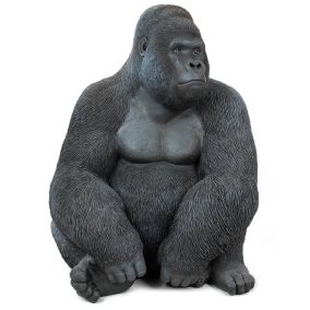 Kare Design XL Gorilla Műanyag Dekoráció Fekete 76cm
