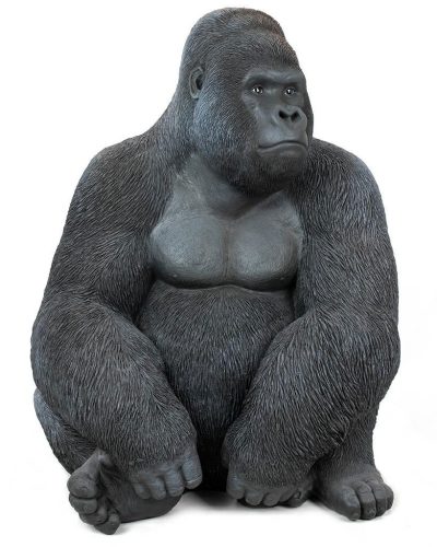 KARE álló dekoráció GORILLA XL 76cm fekete