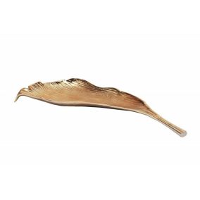 INVICTA tál LEAF 65 cm arany - alumínium