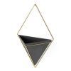 Umbra Trigg Geometrikus Fali Virágtartó Kerámia Fekete-Arany