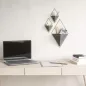 Umbra Trigg Geometrikus Fali Virágtartó Kerámia Fekete-Arany