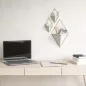 Umbra Trigg L Geometrikus Fali Virágtartó Fehér-Arany