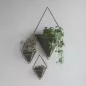 Umbra Trigg Geometrikus Fali Virágtartó Kerámia Fekete-Arany