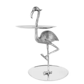   KARE Design Flamingó Ezüst Alumínium Többszintes Dísztál