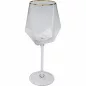   Kare Design Diamond Rim boros pohár készlet üveg átlátszó arany szegéllyel 525 ml