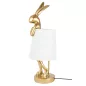 KARE Rabbit Dekoratív Asztali Lámpa Fehér-Arany 88cm