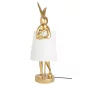 KARE Rabbit Dekoratív Asztali Lámpa Fehér-Arany 88cm