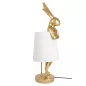 KARE Rabbit Dekoratív Asztali Lámpa Fehér-Arany 88cm