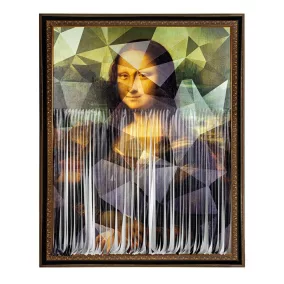   KARE Design Mademoiselle Lisa Modern Művészeti Vászonkép Geometrikus Szürreális
