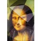   KARE Design Mademoiselle Lisa Modern Művészeti Vászonkép Geometrikus Szürreális