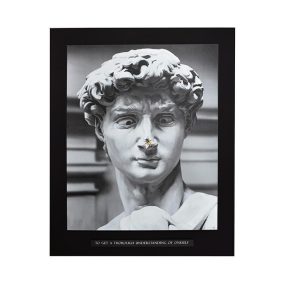   KARE Design Statue Modernista Vászonkép Fekete-Fehér 100x125