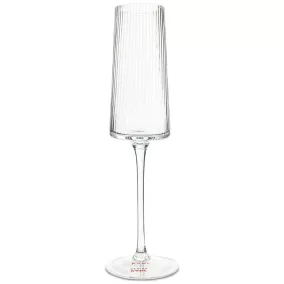   KARE Riffle Pezsgőspohár Üveg Átlátszó Bordázott 215ml