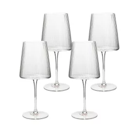 KARE Riffle Bordázott Kristály Borospohár 760 ml
