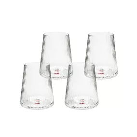 KARE Riffle Átlátszó Üvegpohár Barázdált 440ml