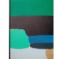   KARE Design Abstract Shapes Zöld Akril Vászonkép Arany Részletekkel