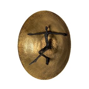 KARE Umano Brass Kör Alakú Antik Réz Fali Dekoráció