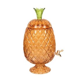 KARE Design Pineapple Ananász Italadagoló Borostyán Üveg