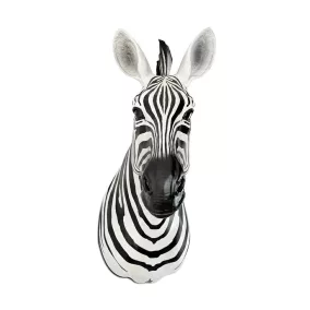 KARE Design Zebra Műgyanta Fali Dekoráció Fekete-Fehér