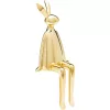 KARE Design Sitting Rabbit Arany Kerámia Dekorációs Figura 35 cm