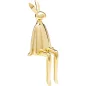   KARE Design Sitting Rabbit Arany Kerámia Dekorációs Figura 35 cm